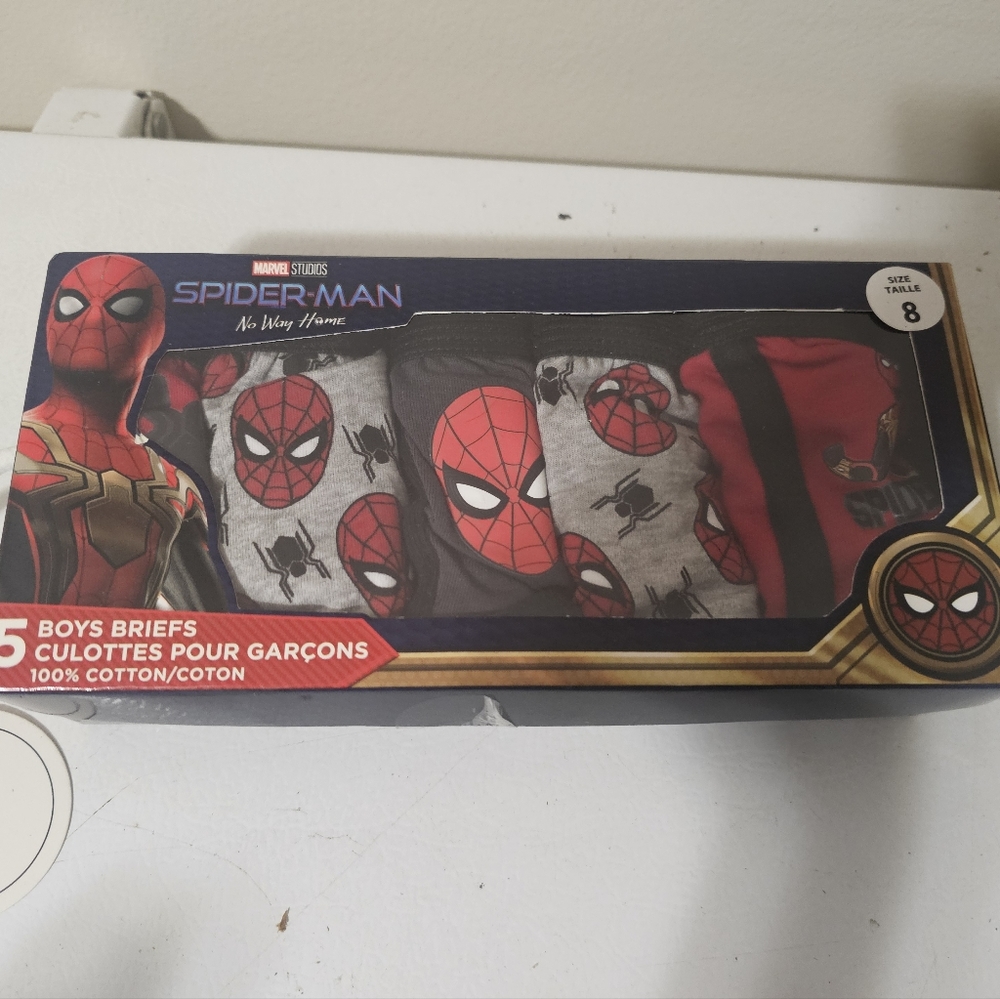 Spider Man No Way Home Boys Breifs Size 8